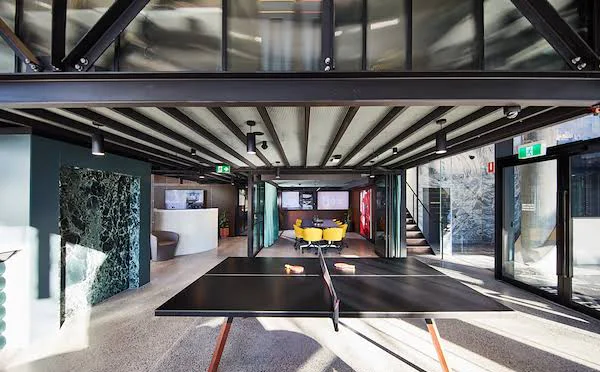 The studio floor in South Bank, Melbourne